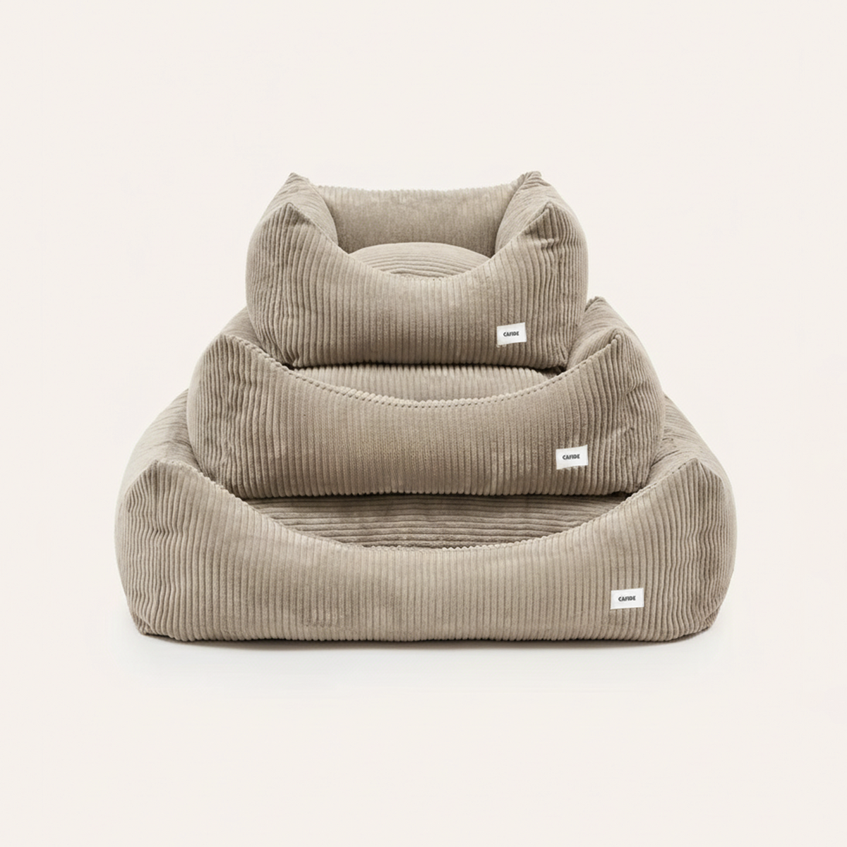 CAFIDE Snozy-peti, beige vakosametti Koiran peti