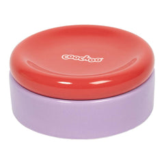 Funky Feeding food and drink cup, red and purple