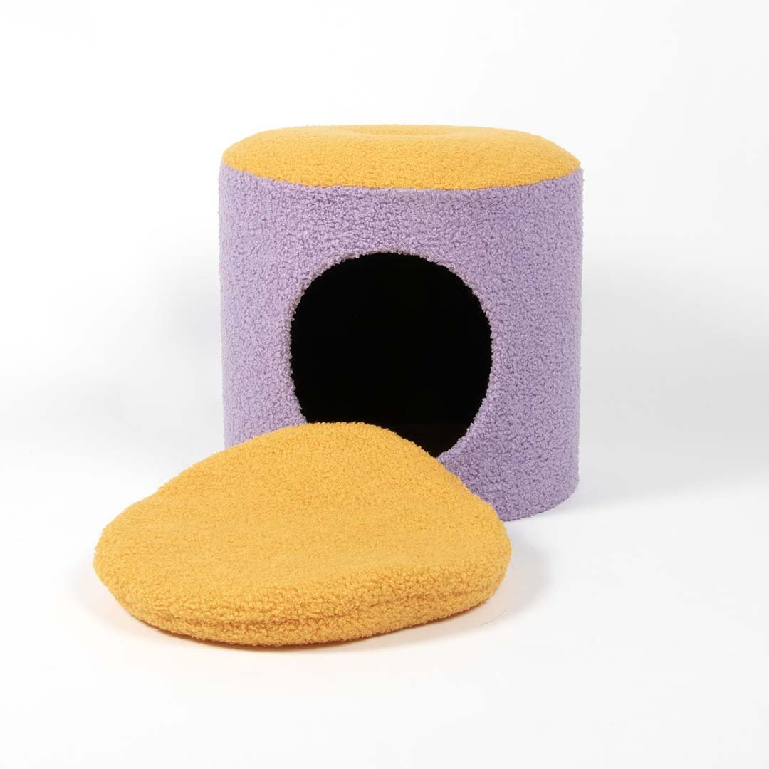 Coockoo Happy House - kissan pesä, violetti