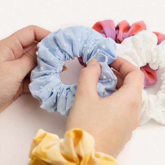 CAFIDE Noa - scrunchie, keltainen ruutu