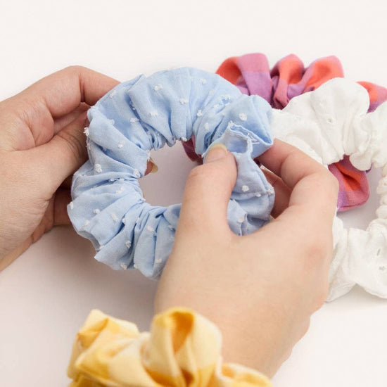 CAFIDE Noa - scrunchie, violetti ruutu