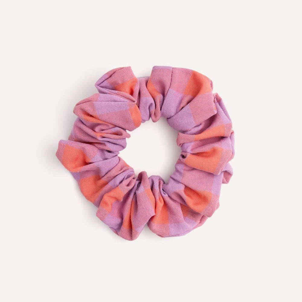 CAFIDE Noa - scrunchie, violetti ruutu