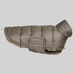 Nora dog winter coat, taupe