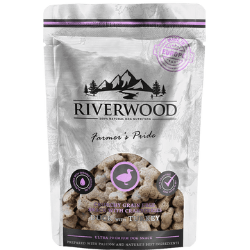 Riverwood Rapeat viljattomat makupalat koiralle, ankka & kalkkuna