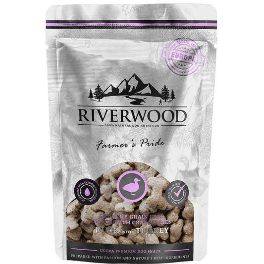 Riverwood Rapeat viljattomat makupalat koiralle, ankka & kalkkuna