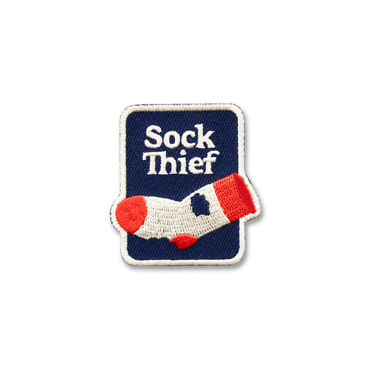 Scout's Honour Sock Thief - silitettävä kangasmerkki koiralle